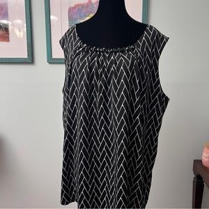 Black and white with embellishment around neck shell